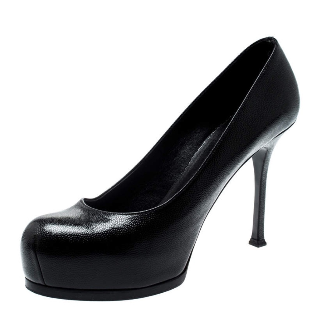 YVES SAINT-LAURENT Black Tribtoo Pumps